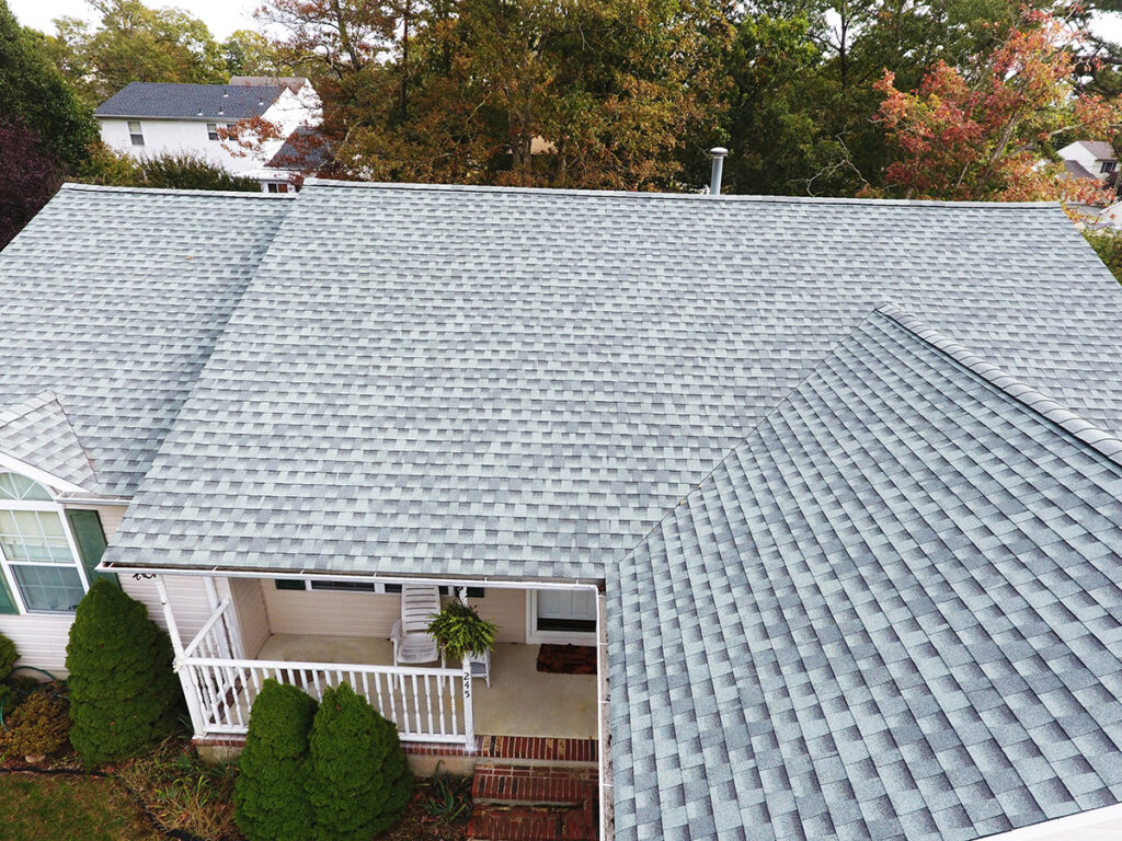 An even-looking roof job